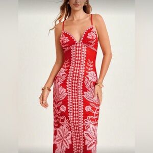 Tropical Printed Dress